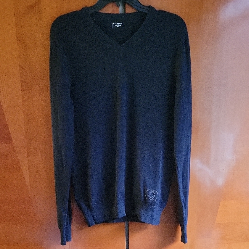 Chanel Uniform CC Logo Sweather